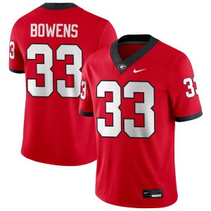 Chauncey Bowens Georgia Bulldogs #33 Men Embroidery Jerseys - Red