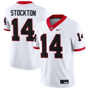 Gunner Stockton Georgia Bulldogs #14 Men Alumni Jerseys - White