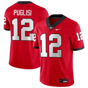 Ryan Puglisi Georgia Bulldogs #12 Men 2025 Jerseys - Red
