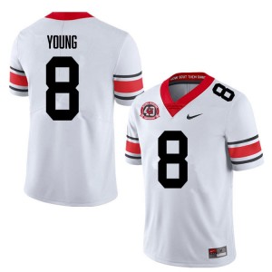 Colbie Young Georgia Bulldogs #8 Men Replica Jersey - 40th Anniversary White