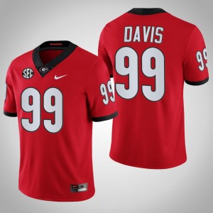 Jordan Davis Georgia Bulldogs #99 Jersey - Red
