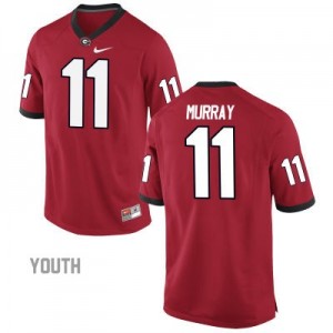 Aaron Murray Georgia Bulldogs #11 NCAA Jersey - Red - Youth