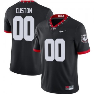 Georgia Bulldogs Custom Mascot 100th Anniversary Jersey - Black