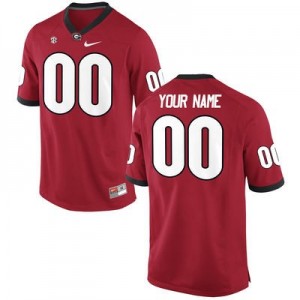 Georgia Bulldogs Custom Nike Jersey - Red