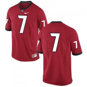 Georgia Bulldogs #7 (No Name) NCAA Jersey - Red