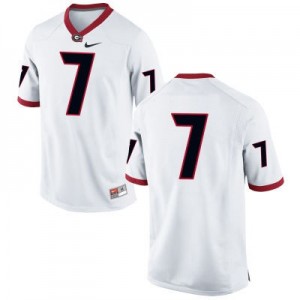 Georgia Bulldogs #7 (No Name) NCAA Jersey - White