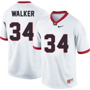 Herschel Walker Georgia Bulldogs #34 NCAA Jersey - White