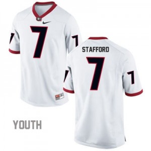 Matthew Stafford Georgia Bulldogs #7 NCAA Jersey - White - Youth