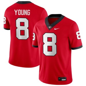 Colbie Young Georgia Bulldogs #8 Men Alumni Jerseys - Red