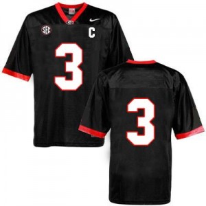 Todd Gurley Georgia Bulldogs #3 (No Name) NCAA Jersey - Black