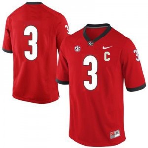 Todd Gurley Georgia Bulldogs #3 (No Name) NCAA Jersey - Red