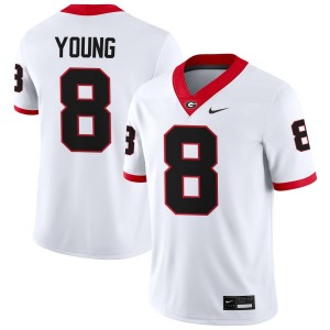 Colbie Young Georgia Bulldogs #8 Men Official Jerseys - White