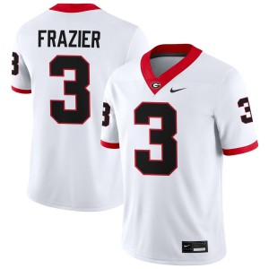 Nate Frazier Georgia Bulldogs #3 Men Player Jersey - White