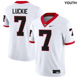 Lawson Luckie Georgia Bulldogs #7 Youth Limited Jerseys - White