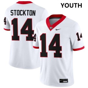 Gunner Stockton Georgia Bulldogs #14 Men 2025 Jersey - White