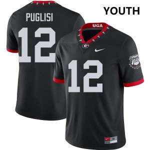 Ryan Puglisi Georgia Bulldogs #12 Youth 2025-26 Jersey - 100th Anniversary Black