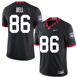 Dillon Bell Georgia Bulldogs #86 Men Limited Jersey - 100th Anniversary Black
