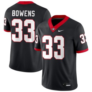 Chauncey Bowens Georgia Bulldogs #33 Men Stitched Jerseys - Black