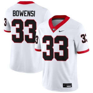 Chauncey Bowens Georgia Bulldogs #33 Men 2025 Jerseys - White
