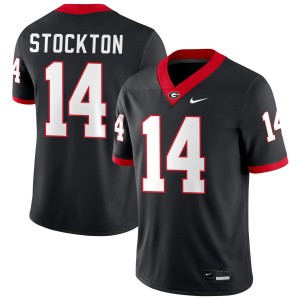 Gunner Stockton Georgia Bulldogs #14 Men Limited Jerseys - Black