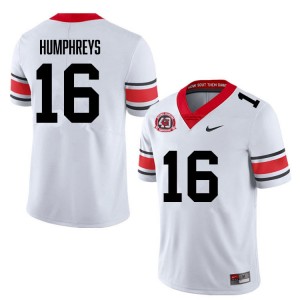 London Humphreys Georgia Bulldogs #16 Men Player Jersey - 40th Anniversary White