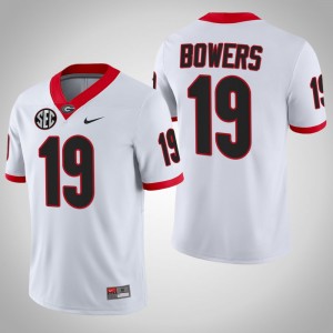 Brock Bowers Georgia Bulldogs #19 Jersey - White