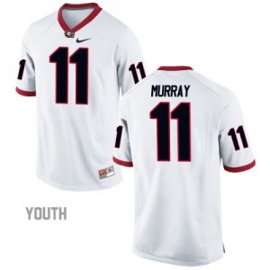 Aaron Murray Georgia Bulldogs #11 NCAA Jersey - White - Youth