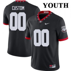 Georgia Bulldogs Custom Mascot 100th Anniversary Jersey - Black - Youth