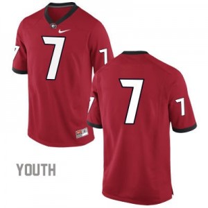 Georgia Bulldogs #7 (No Name) NCAA Jersey - Red - Youth