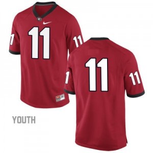 Greyson Lambert Georgia Bulldogs #11 (No Name) NCAA Jersey - Red - Youth