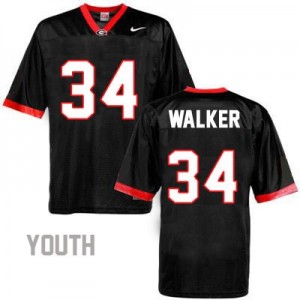 Herschel Walker Georgia Bulldogs #34 NCAA Jersey - Black - Youth