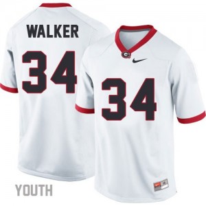Herschel Walker Georgia Bulldogs #34 NCAA Jersey - White - Youth