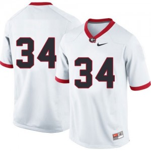 Herschel Walker Georgia Bulldogs #34 (No Name) NCAA Jersey - White