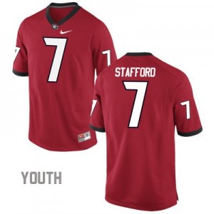 Matthew Stafford Georgia Bulldogs #7 NCAA Jersey - Red - Youth