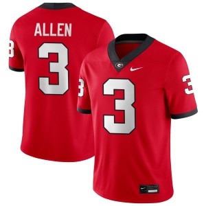 CJ Allen Georgia Bulldogs #3 Men Replica Jersey - Red