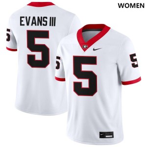 Anthony Evans III Georgia Bulldogs #5 Women Limited Jersey - White