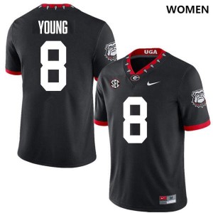 Colbie Young Georgia Bulldogs #8 Women Limited Jersey - 100th Anniversary Black