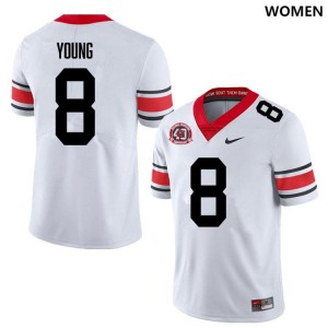 Colbie Young Georgia Bulldogs #8 Women Alumni Jerseys - 40th Anniversary White