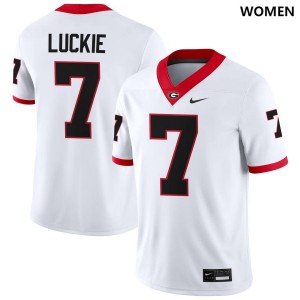 Lawson Luckie Georgia Bulldogs #7 Women 2025-26 Jersey - White