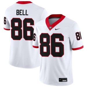 Dillon Bell Georgia Bulldogs #86 Men Replica Jersey - White