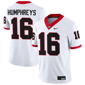 London Humphreys Georgia Bulldogs #16 Men 2025 Jerseys - White