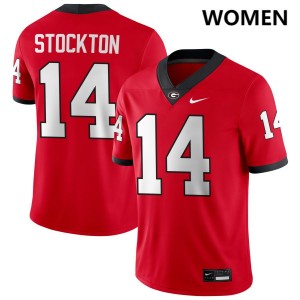 Gunner Stockton Georgia Bulldogs #14 Men Game Jersey - Red