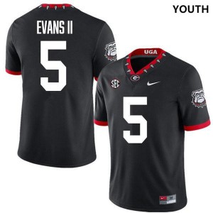 Anthony Evans III Georgia Bulldogs #5 Youth Limited Jersey - 100th Anniversary Black