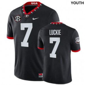 Lawson Luckie Georgia Bulldogs #7 Youth Limited Jerseys - 100th Anniversary Black