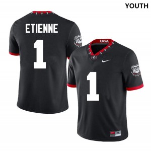 Trevor Etienne Georgia Bulldogs #1 Youth University Jersey - 100th Anniversary Black