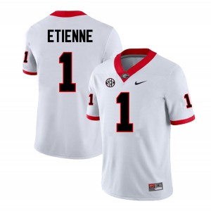 Trevor Etienne Georgia Bulldogs #1 Men 2024 Jersey - White