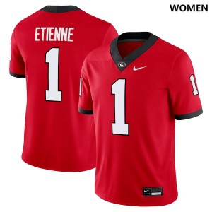 Trevor Etienne Georgia Bulldogs #1 Women High School Jersey - Red
