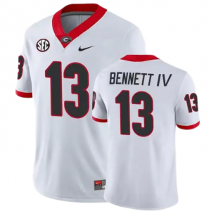 Stetson Bennett Georgia Bulldogs #13 Jersey - White