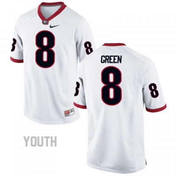 A.J. Green Georgia Bulldogs #8 NCAA Jersey - White - Youth
