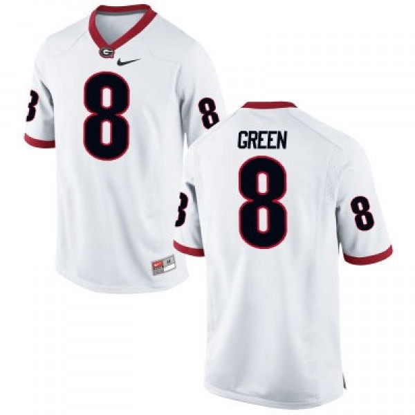 A.J. Green Georgia Bulldogs #8 NCAA Jersey - White